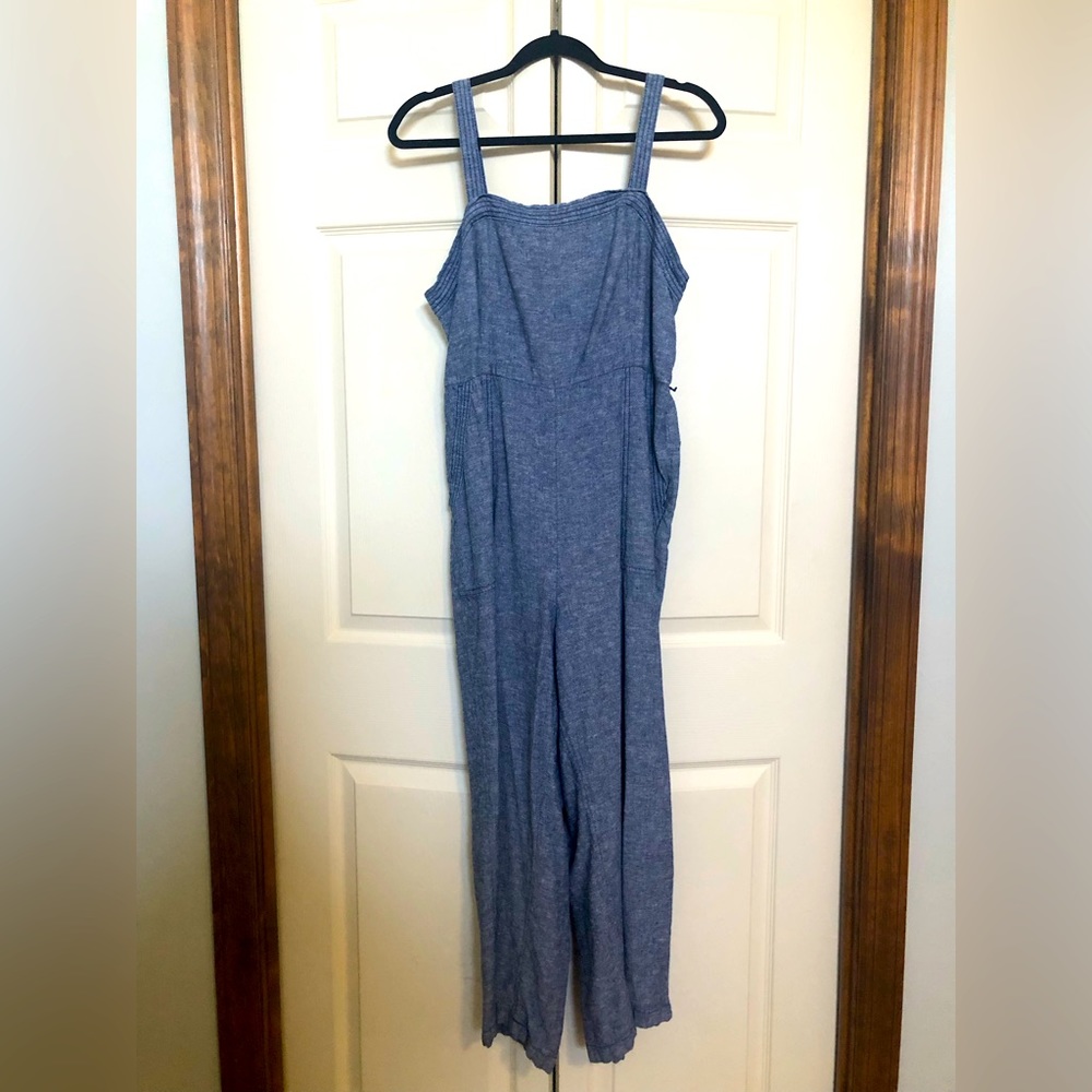 Old Navy Chambray Wide Leg Jumpsuit